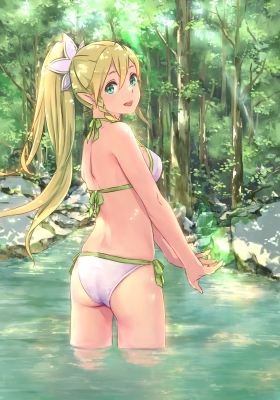 Sword Art Online : Leafa 181639
 668243  sword art online  leafa   ( Anime CG Anime Pictures      ) 181639   : nica
bikini blonde hair blush green eyes happy long pointy ears ponytail tree water   anime picture
