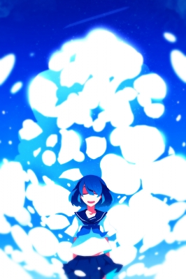 Anime CG Anime Pictures      181719
 668323   ( Anime CG Anime Pictures      ) 181719   : Saine
blue hair happy seifuku short sky   anime picture