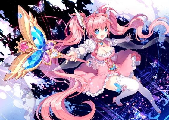 Anime CG Anime Pictures      181755
 668358   ( Anime CG Anime Pictures      ) 181755   : Nardack
blue eyes blush butterfly choker dress flying happy high heels long hair mahou shoujo pink thigh highs twin tails wand   anime picture