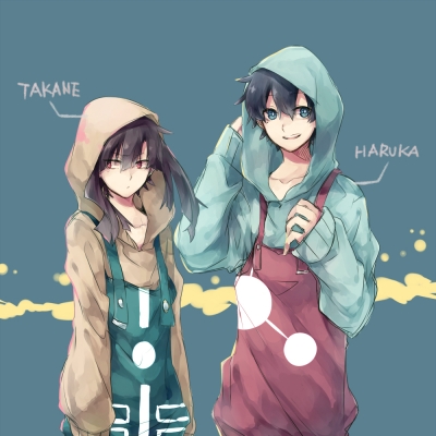Kagerou Project : Enomoto Takane Kokonose Haruka 181768
 668375  kagerou project  enomoto takane kokonose haruka   ( Anime CG Anime Pictures      ) 181768   : Asuna  pixiv2468371 
beauty mark blue eyes happy hoodie overalls red twin tails   anime picture