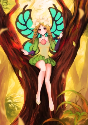 Odin Sphere : Mercedes 181795
 668401  odin sphere  mercedes   ( Anime CG Anime Pictures      ) 181795   : Butafuna  CALO. 
blonde hair braids fairy flower long red eyes twin tails   anime picture