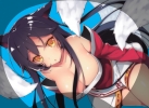 League of Legends : Ahri 181635
black hair kitsune mimi long short kimono tail yellow eyes   anime picture