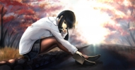 Anime CG Anime Pictures      181666
black hair book brown eyes jacket long pantyhose skirt tree   anime picture