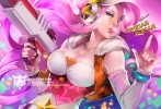 League of Legends : Miss Fortune 181808
blue eyes gun hat headphones long hair nail polish pink stars sweets   anime picture