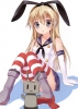 Kantai Collection : Rensouhou chan Shimakaze 181831
:3 anthropomorphism blonde hair blue eyes boots gloves band long skirt thigh highs weapon   anime picture