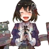 Kantai Collection : Haguro 181907
anthropomorphism black hair blush crying gloves hairpins happy short weapon   anime picture