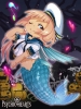 Psychic Hearts :  181952
black eyes blush brown hair chibi halloween hat heart long mermaid night smile wink   anime picture