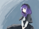 Sound Horizon :  181973
cloak dress gothic headdress *** ta fashion long hair purple eyes ribbon smile   anime picture