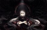 Anime CG Anime Pictures      181984
dress flower gothic grey hair headdress long ribbon sad twin tails wings   anime picture