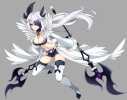 Pokemon : Absol 181985
anthropomorphism black hair boots choker feather gloves long red eyes ribbon shorts smile thigh highs weapon white   anime picture