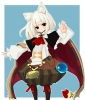 7th Dragon : Mage 181987
blush cloak inu mimi jewelry long hair pantyhose purple eyes shorts white   anime picture