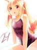 Hutaba Akane 182026
blonde hair blush kitsune mimi long mizugi red eyes surprised tail thigh highs twin tails   anime picture