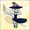 Anime CG Anime Pictures      182086
black eyes dress flower hat long hair smile stars thigh highs white witch   anime picture