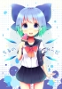 Touhou : Cirno 182119
blue eyes hair blush fairy happy ice cream ribbon school bag seifuku short   anime picture
