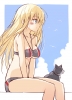 Kantai Collection : Bismarck 182128
anthropomorphism bikini blonde hair blue eyes blush long neko sky smile   anime picture