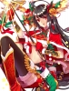 Anime CG Anime Pictures      182136
ahoge bells black hair boots bow and arrow christmas gloves happy hat long red eyes ribbon skirt stars thigh highs tori   anime picture