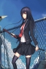 Anime CG Anime Pictures      182157
black hair blue eyes long seifuku sky smile sword thigh highs   anime picture
