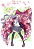 Hanayamata : Sasame Yaya 182256
blush flower long hair purple eyes seifuku smile thigh highs   anime picture