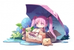 Katamari Damacy Tales of Graces : Sophie The Prince 182262
boots box chibi crossover flower purple eyes hair ribbon stuffed animal twin tails umbrella water   anime picture