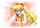 Codename: Sailor V : Sailor V 182309
blonde hair blue eyes gloves long mahou shoujo mask ribbon smile   anime picture