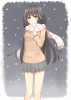 Anime CG Anime Pictures      182350
black hair blush brown eyes jacket long scarf skirt smile   anime picture