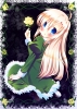 Ib : Mary 182394
ahoge blonde hair blue eyes blush dress flower long pantyhose   anime picture