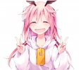 Senyuu. : Ruki 182418
blush hairpins happy hoodie long hair pink wings ^_^   anime picture