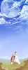 Summer Wars : Ikezawa Kazuma 182473
brown hair dress jacket long moon scenic sky usagi   anime picture