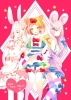 Anime CG Anime Pictures      182513
apron blue eyes dress flower gloves group hairpins happy long hair microphone neko mimi nezumi orange pink ribbon short skirt smile stars stuffed animal thigh highs twin tails usa white   anime picture