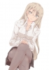 Anime CG Anime Pictures      182534
blue eyes brown hair long megane pantyhose skirt   anime picture