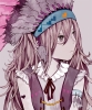 Anime CG Anime Pictures      182565
brown hair feather grey eyes headdress long ribbon   anime picture