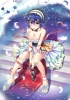 Nisekoi : Tsugumi Seishirou 182552
blue hair choker gun headdress red eyes sandals short water   anime picture