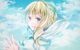 Aldnoah.Zero : Asseylum Vers Allusia 182559
blonde hair blue eyes braids long sky smile   anime picture