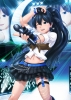 The Idolmaster : Ganaha Hibiki 182608
black hair blue eyes boots chain garter gloves happy long microphone ponytail skirt stars thigh highs wink   anime picture