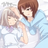 Girls und Panzer : Itsumi Erika Nishizumi Miho 182570
blush brown eyes hair grey happy pajama short sleep   anime picture