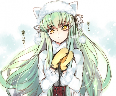 Code Geass : C.C. 182667
 669287  code geass  c c    ( Anime CG Anime Pictures      ) 182667   : STORMOON
gloves green hair hat jacket long neko mimi ribbon snow winter yellow eyes   anime picture
