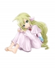 Fairy Tail : Mavis Vermillion 182703
ahoge barefoot blonde hair blush dress green eyes long ribbon smile   anime picture