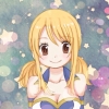 Fairy Tail : Lucy Heartfilia 182700
blonde hair blush brown long smile stars twin tails   anime picture