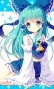 Touhou : Kochiya Sanae 182701
blush green eyes hair long miko ribbon stars tie   anime picture