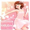 The Idolmaster : Amami Haruka 182714
brown hair dress green eyes happy microphone music ribbon short   anime picture