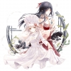 Anime CG Anime Pictures      182758
albino bells black hair dress flower hat long ribbon smile twin tails white   anime picture