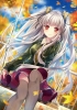 Anime CG Anime Pictures      182771
autumn blush grey hair long red eyes ribbon seifuku sky smile thigh highs tree twin tails   anime picture