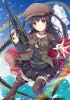 Anime CG Anime Pictures      182791
anthropomorphism black hair blush gun hat long rainbow red eyes skirt sky thigh highs twin tails weapon   anime picture