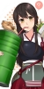 Kantai Collection : Akagi 182808
anthropomorphism brown eyes hair eating food long skirt   anime picture