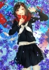 Kagerou Project : Tateyama Ayano 182837
black hair crying flower hairpins happy long red eyes scarf seifuku water   anime picture