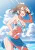 The Idolmaster Million Live! : Satake Minako 182880
beach bikini blue eyes blush brown hair happy long ponytail sky water wink   anime picture