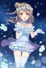 Love Live! School Idol Project : Minami Kotori 182897
blush brown eyes hair choker dress flower gloves long side tail thigh highs   anime picture