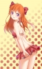 Gekkan Shoujo Nozaki kun : Sakura Chiyo 182903
ahoge bikini blush long hair orange purple eyes ribbon smile   anime picture
