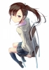 The Idolmaster : Futami Mami 182924
brown hair long red eyes seifuku side tail smile   anime picture