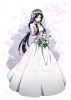 Magi: The Labyrinth of Magic : Ren Hakuei 182940
black eyes hair dress flower gloves band headdress long ponytail ribbon smile wedding   anime picture